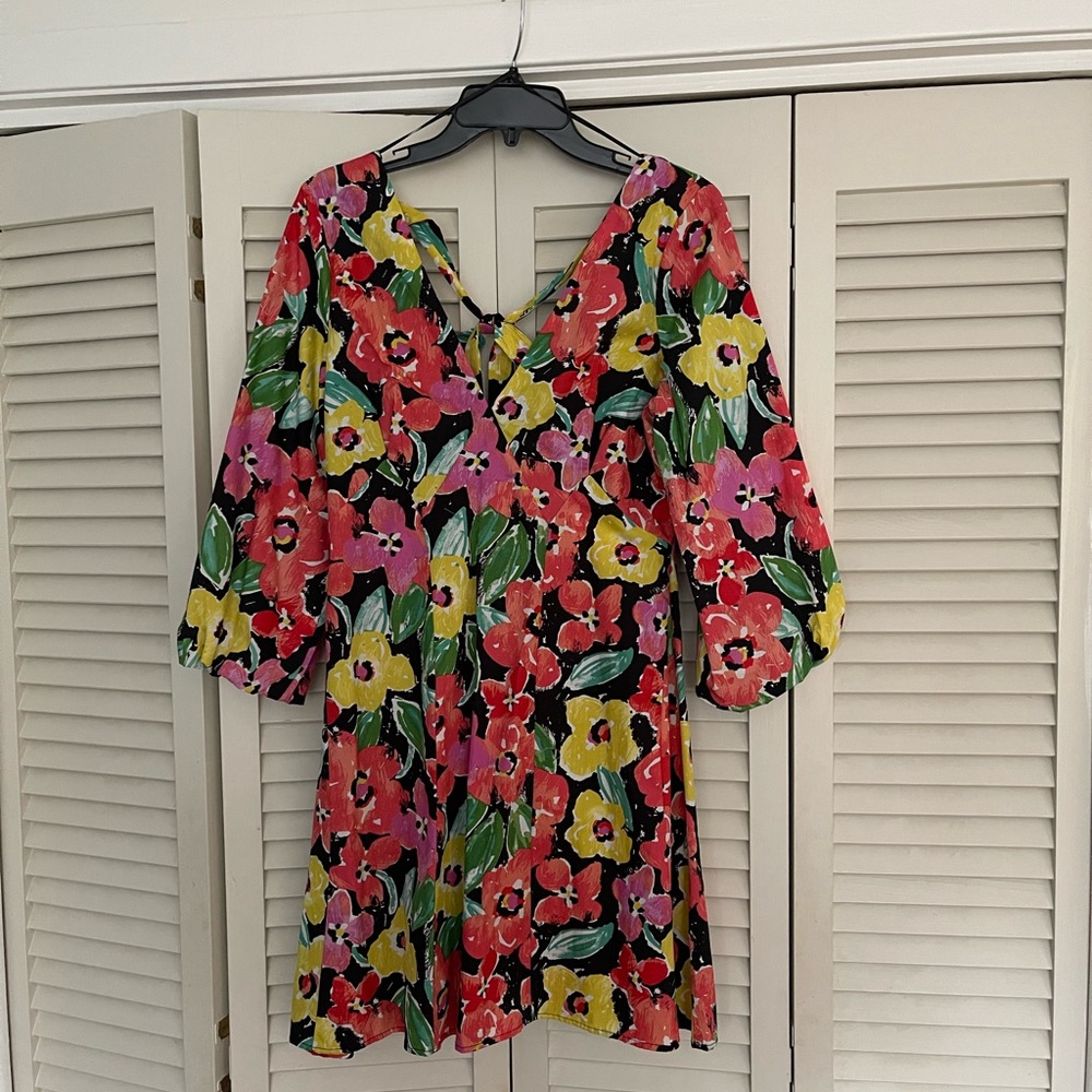 GB Floral V-Neck Dress